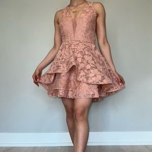 Puffy pink dress